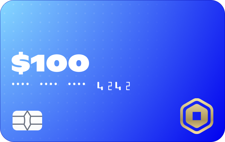 Robux gift card